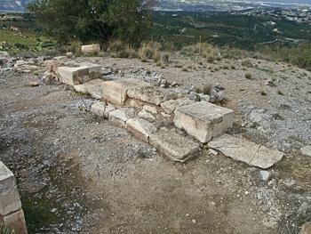 Anemospilia: the antechamber seen from the south