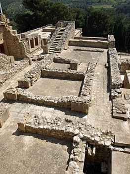 Knossos the west wing viewed from above